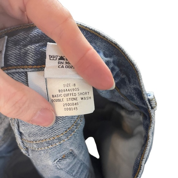 Women's Vintage 90's Calvin Klein Jeans Cuffed denim shorts - 8 - Picture 8 of 8